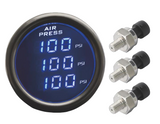 LED Triple Air Pressure Gauge